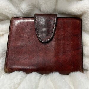 PRICE IS FIRM - Rolf’s Cowhide Leather Hand Made Stitched Key Lock Bifold Wallet